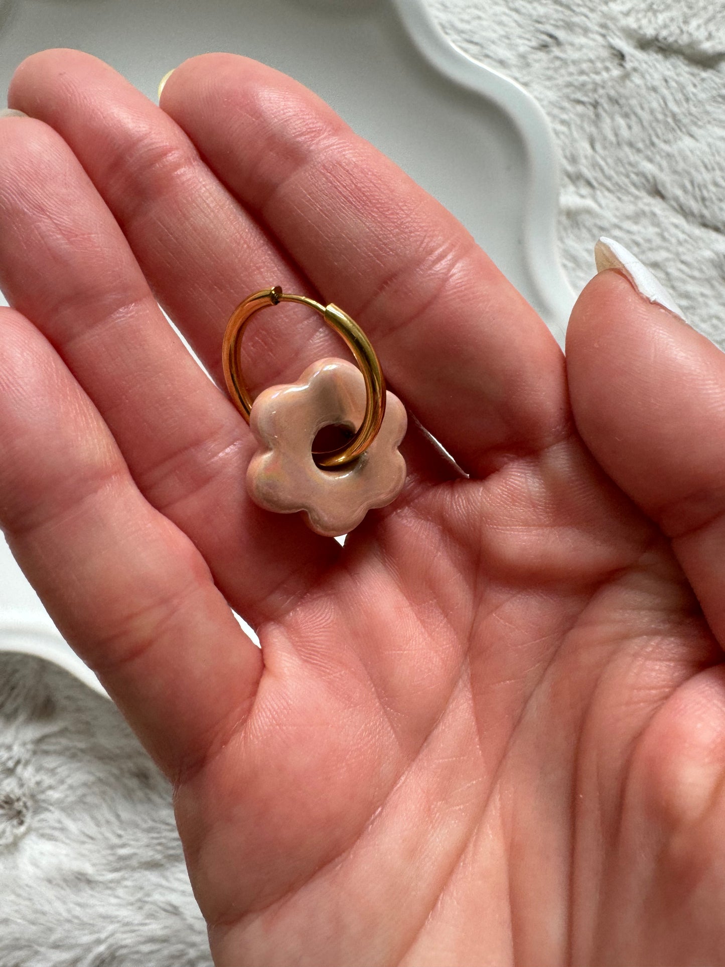 BOUCLES ANGIE ROSE POUDRÉ